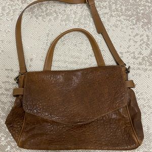 Massimo Dutti leather messenger bag